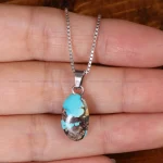 گردنبند فیروزه زنانه کد 32256