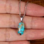 گردنبند فیروزه زنانه کد 32257