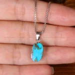 گردنبند فیروزه زنانه کد 32259