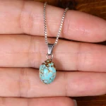 گردنبند فیروزه زنانه کد 32260