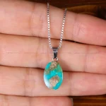 گردنبند فیروزه زنانه کد 32266