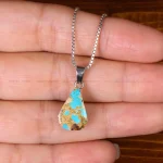 گردنبند فیروزه زنانه کد 32271