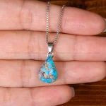 گردنبند فیروزه زنانه کد 32274