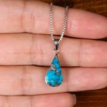 گردنبند فیروزه زنانه کد 32275