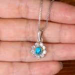 گردنبند فیروزه زنانه کد 32278