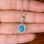 گردنبند فیروزه زنانه کد 32280