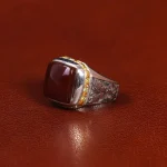 انگشتر عقیق مردانه کد 31694