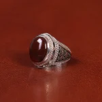 انگشتر عقیق مردانه کد 31699