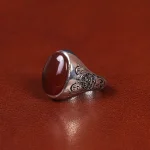 انگشتر عقیق مردانه کد 31700