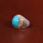 انگشتر فیروزه شجری مردانه کد 31727