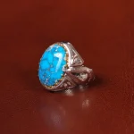 انگشتر فیروزه شجری مردانه کد 31938