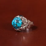 انگشتر فیروزه شجری مردانه کد 31944