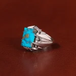 انگشتر فیروزه شجری مردانه کد 31950