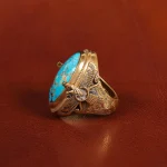 انگشتر فیروزه شجری مردانه کد 31681