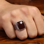 انگشتر عقیق مردانه کد 31683