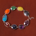 دستبند هفت جواهر زنانه کد 32330