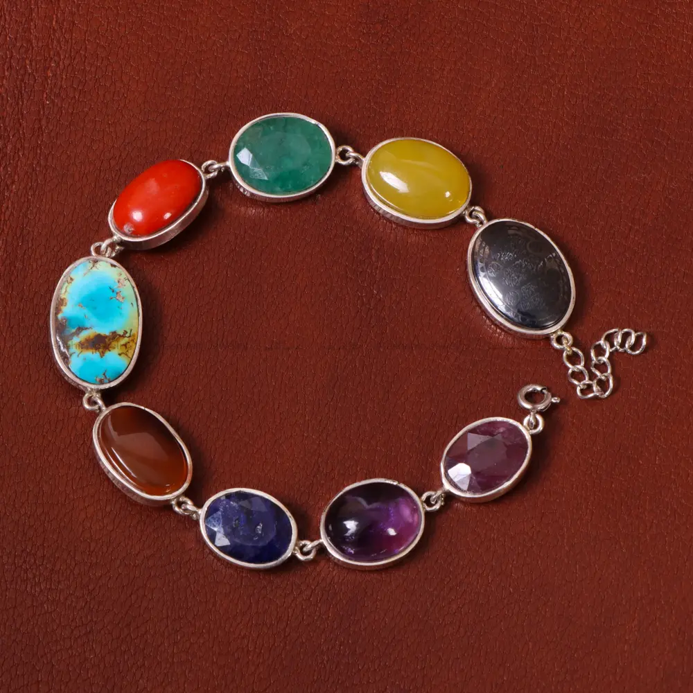 دستبند هفت جواهر زنانه کد 32331