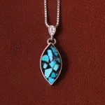 گردنبند فیروزه کوب زنانه کد 32284