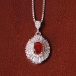 گردنبند عقیق زنانه کد 32287