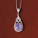 گردنبند عقیق سوسنی زنانه کد 32306