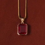 گردنبند یاقوت سرخ زنانه کد 32621