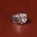 انگشتر آکوامارین مردانه کد 32660