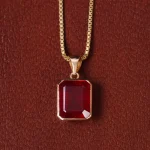 گردنبند یاقوت سرخ زنانه کد 32726