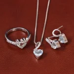 نیم ست آکوامارین زنانه کد 32728