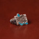 انگشتر فیروزه کوب طرح ایران کد 32797