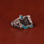 انگشتر فیروزه کوب طرح ایران کد 32799