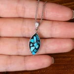 گردنبند فیروزه کوب زنانه کد 32284