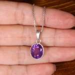 گردنبند آمیتیست زنانه کد 32307