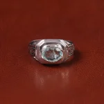 انگشتر آکوامارین مردانه کد 32659