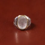 انگشتر دُر نجف مردانه کد 32662