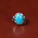 انگشتر فیروزه شجری مردانه کد 32663