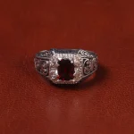 انگشتر گارنت مردانه کد 32669