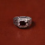 انگشتر گارنت مردانه کد 32677