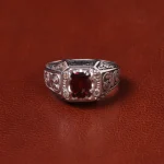 انگشتر گارنت مردانه کد 32688