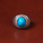 انگشتر فیروزه شجری مردانه کد 32781