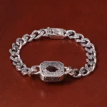 دستبند یاقوت سرخ مردانه کد 32792