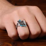 انگشتر فیروزه کوب طرح ایران کد 32801