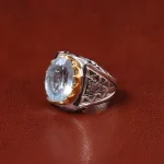 انگشتر آکوامارین مردانه کد 32657