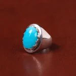انگشتر فیروزه عجمی مردانه کد 32732