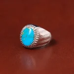 انگشتر فیروزه شجری مردانه کد 32785