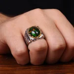 انگشتر اوپال مردانه کد 32638
