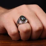 انگشتر اوپال مردانه کد 32643
