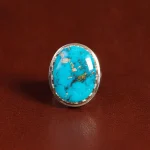 انگشتر فیروزه شجری مردانه کد 32884