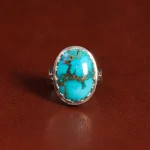 انگشتر فیروزه شجری مردانه کد 32888