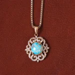 گردنبند فیروزه زنانه کد 32940