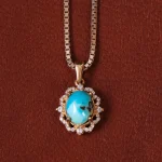 گردنبند فیروزه زنانه کد 32958
